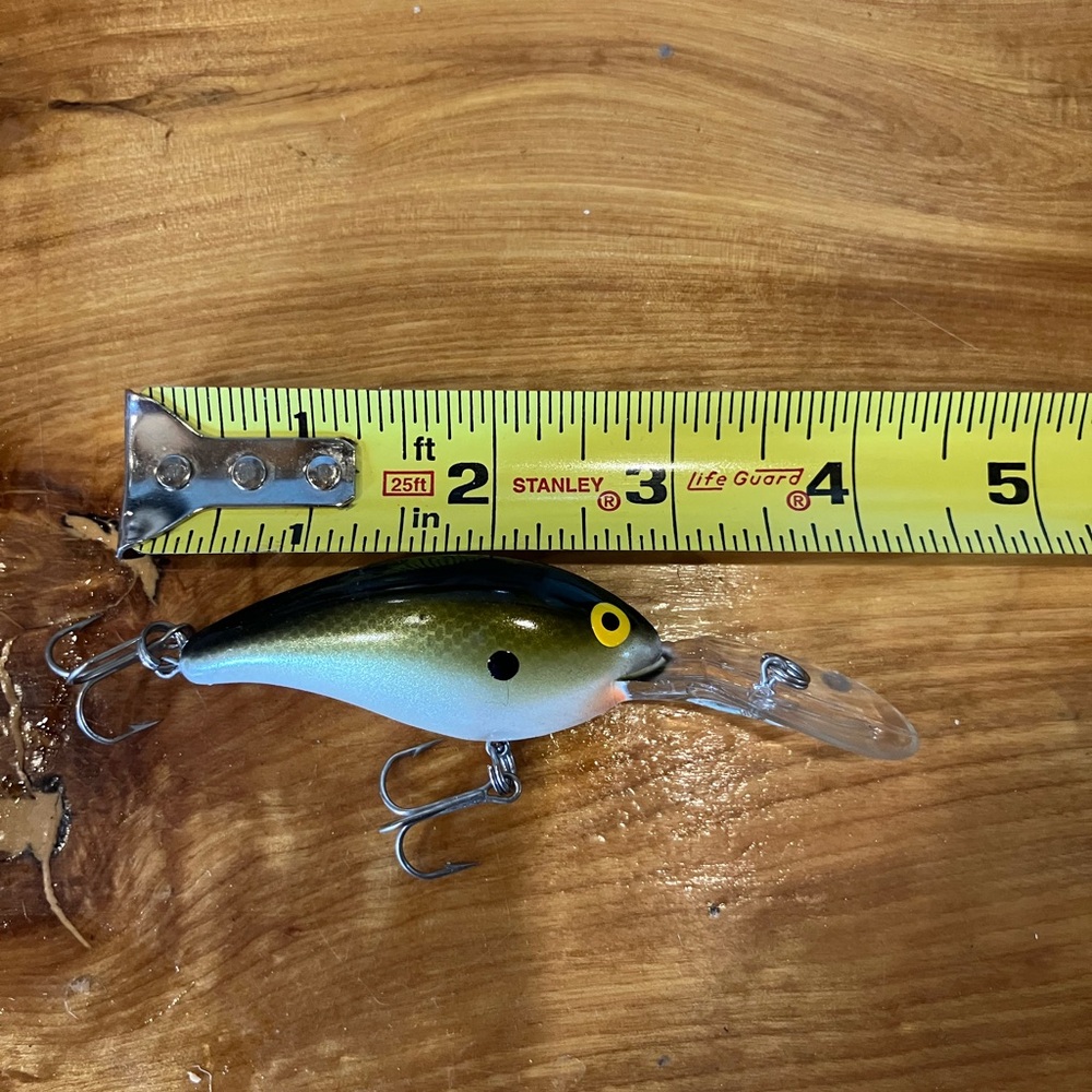 Fishing Lure with Black and White Design